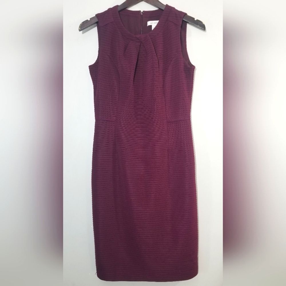 Liz Claiborne size small sleeveless wine burgundy dress